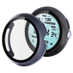 xDfind 強化フィルム 一体型オイルスプレー PCウォッチ保護カバー、Google Pixel Watch 4 / 3 45mm用、Google Pixel Watch 4 / 3 / 2 / 1 41mm用