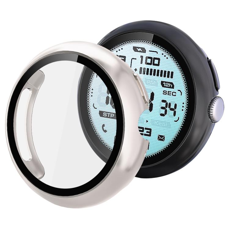xDfind 強化フィルム 一体型オイルスプレー PCウォッチ保護カバー、Google Pixel Watch 4 / 3 45mm用、Google Pixel Watch 4 / 3 / 2 / 1 41mm用