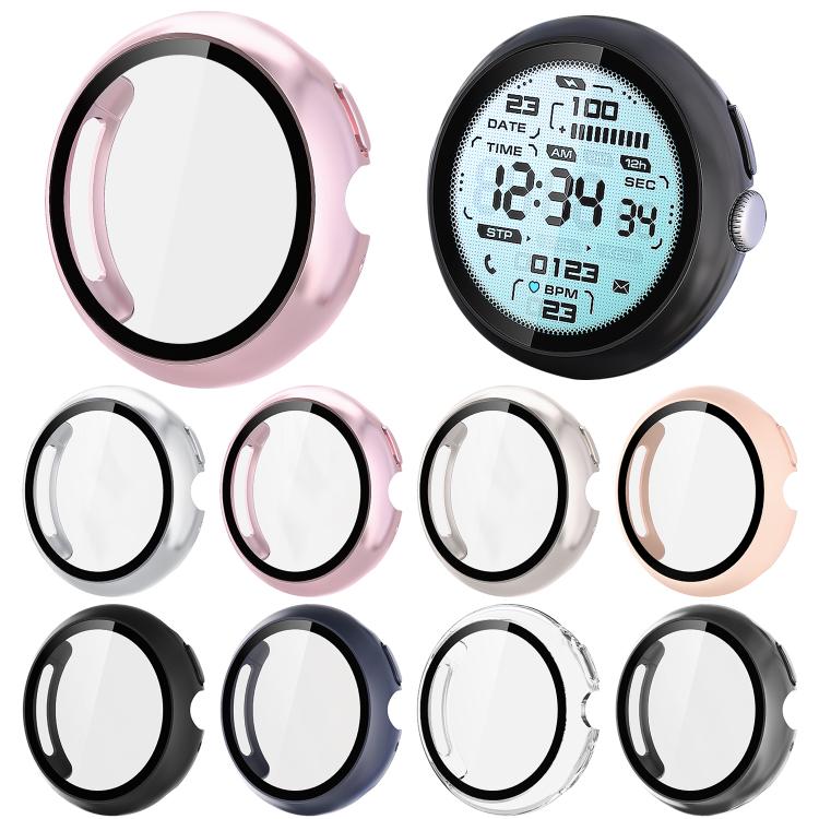 xDfind 強化フィルム 一体型オイルスプレー PCウォッチ保護カバー、Google Pixel Watch 4 / 3 45mm用、Google Pixel Watch 4 / 3 / 2 / 1 41mm用