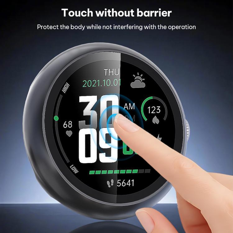 xDfind 強化フィルム 一体型オイルスプレー PCウォッチ保護カバー、Google Pixel Watch 4 / 3 45mm用、Google Pixel Watch 4 / 3 / 2 / 1 41mm用