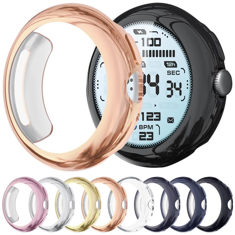 xDfind 強化ガラス一体型TPUウォッチカバー、Google Pixel Watch 4 / 3 45mm用、Google Pixel Watch 4 / 3 / 2 / 1 41mm用