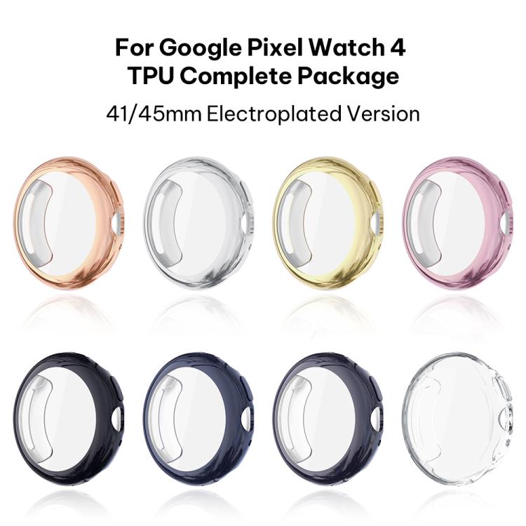 xDfind 強化ガラス一体型TPUウォッチカバー、Google Pixel Watch 4 / 3 45mm用、Google Pixel Watch 4 / 3 / 2 / 1 41mm用