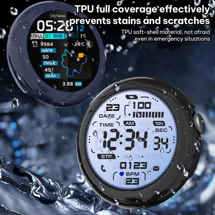 xDfind 強化ガラス一体型TPUウォッチカバー、Google Pixel Watch 4 / 3 45mm用、Google Pixel Watch 4 / 3 / 2 / 1 41mm用