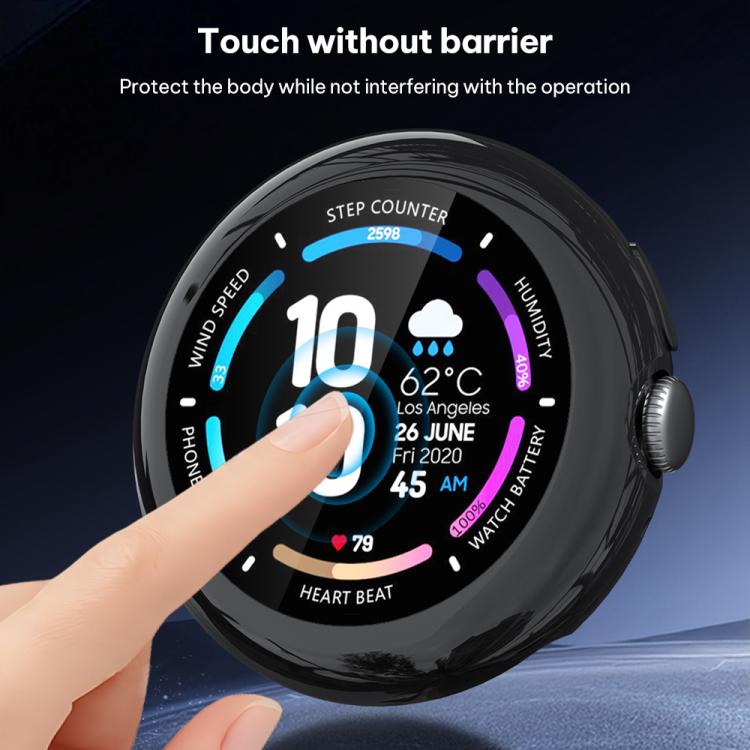 xDfind 強化ガラス一体型TPUウォッチカバー、Google Pixel Watch 4 / 3 45mm用、Google Pixel Watch 4 / 3 / 2 / 1 41mm用