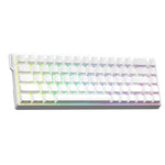 AULA WIN68HE スタンダードバージョン 68キー RGB 有線キーボード、WIN68HE サイドプリント ホワイト グレー ウッド 磁気軸