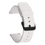 xDfind Stainless Steel Black Pin Buckle Solid Color Silicone Waterproof Watch Band, 16mm, 18mm, 19mm