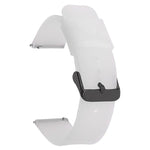 xDfind Stainless Steel Black Pin Buckle Solid Color Silicone Waterproof Watch Band, 20mm, 21mm, 22mm