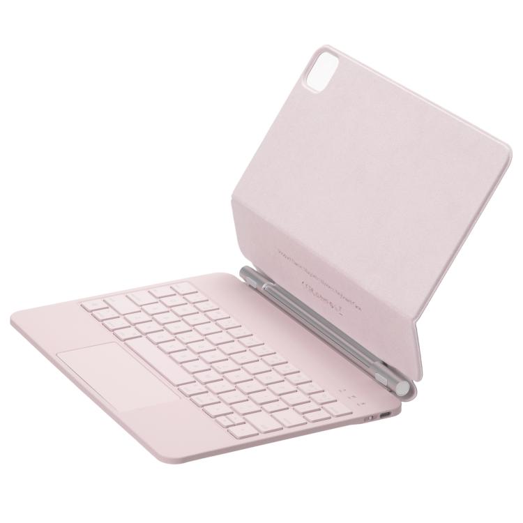 タッチパッドBluetoothキーボードレザータブレットカバー、iPad 2025 / 2022用、iPad Air 13 2025 / 2024 / Pro 12.9 2022用