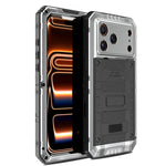 四重防護メタルハイブリッドシリコンスマホケース、iPhone 17 Pro Max用、iPhone 17 Pro用、iPhone 17用、iPhone Air用