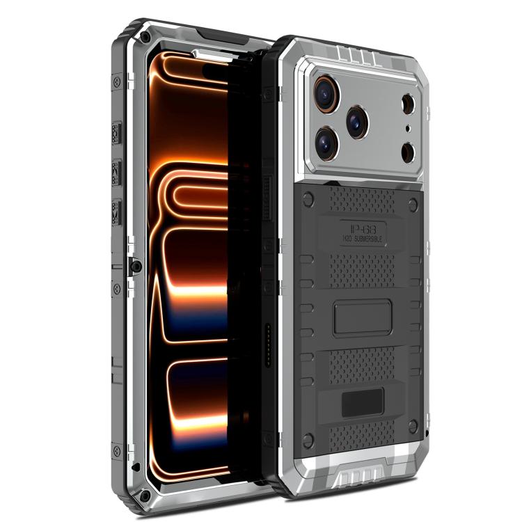 四重防護メタルハイブリッドシリコンスマホケース、iPhone 17 Pro Max用、iPhone 17 Pro用、iPhone 17用、iPhone Air用