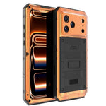 四重防護メタルハイブリッドシリコンスマホケース、iPhone 17 Pro Max用、iPhone 17 Pro用、iPhone 17用、iPhone Air用