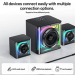 Yesido YSW41 40W 2.1チャンネルシステム カラフルRGB Bluetoothスピーカー サブウーファー、YSW41