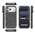 BIBERCAS 波紋テクスチャー磁気TPUスマホケース、iPhone 17 Pro Max用