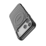 BIBERCAS 波紋テクスチャー磁気TPUスマホケース、iPhone 17 Pro Max用