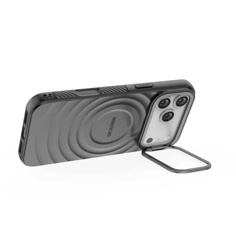 BIBERCAS 波紋テクスチャー磁気TPUスマホケース、iPhone 17 Pro Max用
