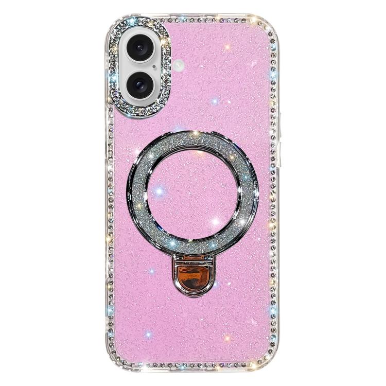 ラインストーングリッターキックスタンド両面IMDスマホケース、iPhone 17 Pro Max用、iPhone 17 Pro用、iPhone 17用、iPhone Air用、iPhone 16 Pro Max用、iPhone 16 Pro用、iPhone 16 Plus用、iPhone 16用