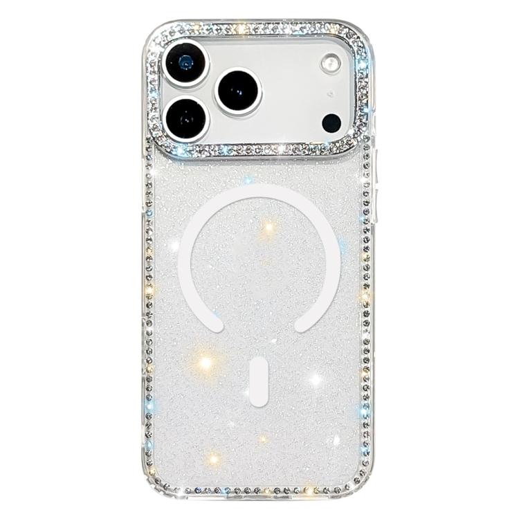 ラインストーン両面IMD PCハイブリッドTPU磁気スマホケース、iPhone 17 Pro Max用、iPhone 17 Pro用、iPhone 17用、iPhone Air用、iPhone 16 Pro Max用、iPhone 16 Pro用、iPhone 16 Plus用、iPhone 16用