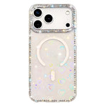 ラインストーン両面IMD PCハイブリッドTPU磁気スマホケース、iPhone 17 Pro Max用、iPhone 17 Pro用、iPhone 17用、iPhone Air用、iPhone 16 Pro Max用、iPhone 16 Pro用、iPhone 16 Plus用、iPhone 16用