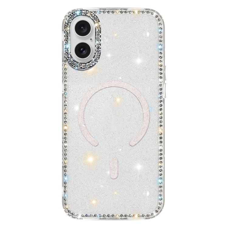 ラインストーン両面IMD PCハイブリッドTPU磁気スマホケース、iPhone 17 Pro Max用、iPhone 17 Pro用、iPhone 17用、iPhone Air用、iPhone 16 Pro Max用、iPhone 16 Pro用、iPhone 16 Plus用、iPhone 16用