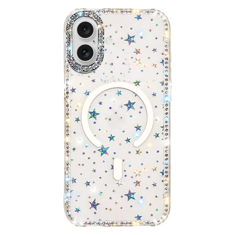 ラインストーン両面IMD PCハイブリッドTPU磁気スマホケース、iPhone 17 Pro Max用、iPhone 17 Pro用、iPhone 17用、iPhone Air用、iPhone 16 Pro Max用、iPhone 16 Pro用、iPhone 16 Plus用、iPhone 16用