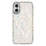 ラインストーン両面IMD PCハイブリッドTPU磁気スマホケース、iPhone 17 Pro Max用、iPhone 17 Pro用、iPhone 17用、iPhone Air用、iPhone 16 Pro Max用、iPhone 16 Pro用、iPhone 16 Plus用、iPhone 16用