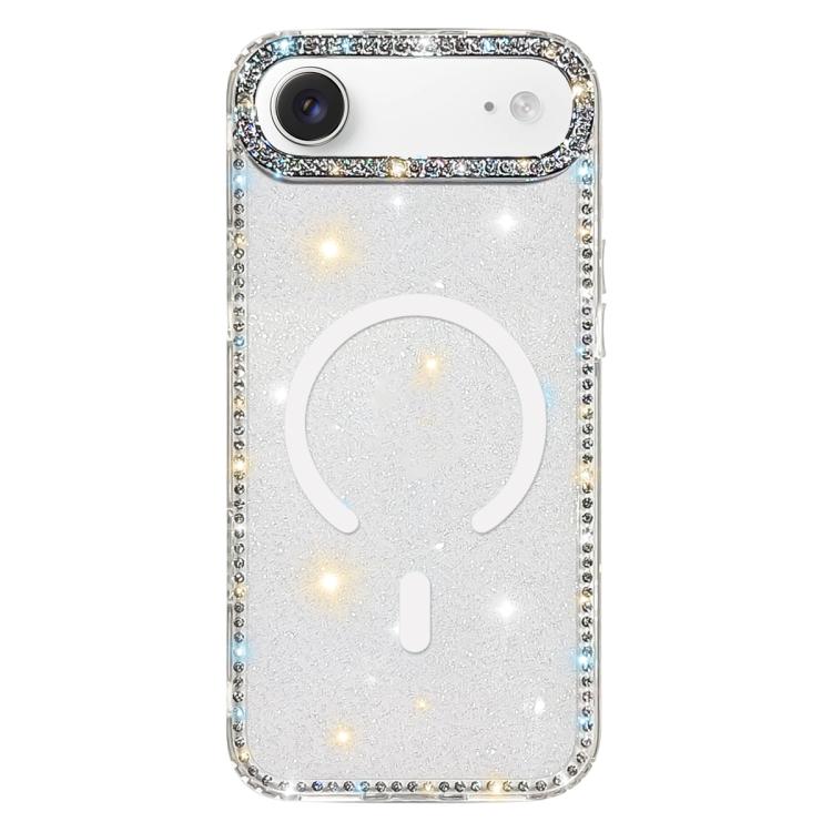 ラインストーン両面IMD PCハイブリッドTPU磁気スマホケース、iPhone 17 Pro Max用、iPhone 17 Pro用、iPhone 17用、iPhone Air用、iPhone 16 Pro Max用、iPhone 16 Pro用、iPhone 16 Plus用、iPhone 16用