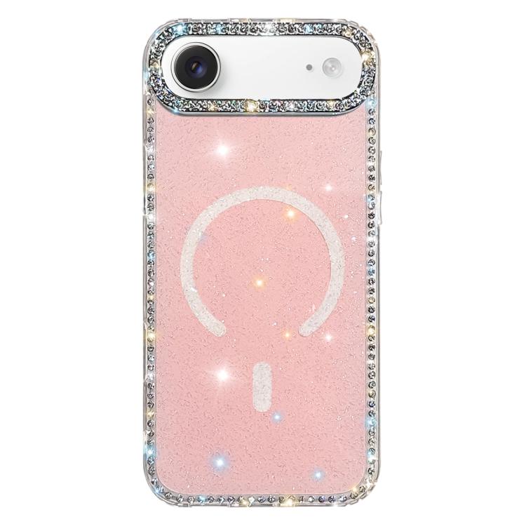 ラインストーン両面IMD PCハイブリッドTPU磁気スマホケース、iPhone 17 Pro Max用、iPhone 17 Pro用、iPhone 17用、iPhone Air用、iPhone 16 Pro Max用、iPhone 16 Pro用、iPhone 16 Plus用、iPhone 16用