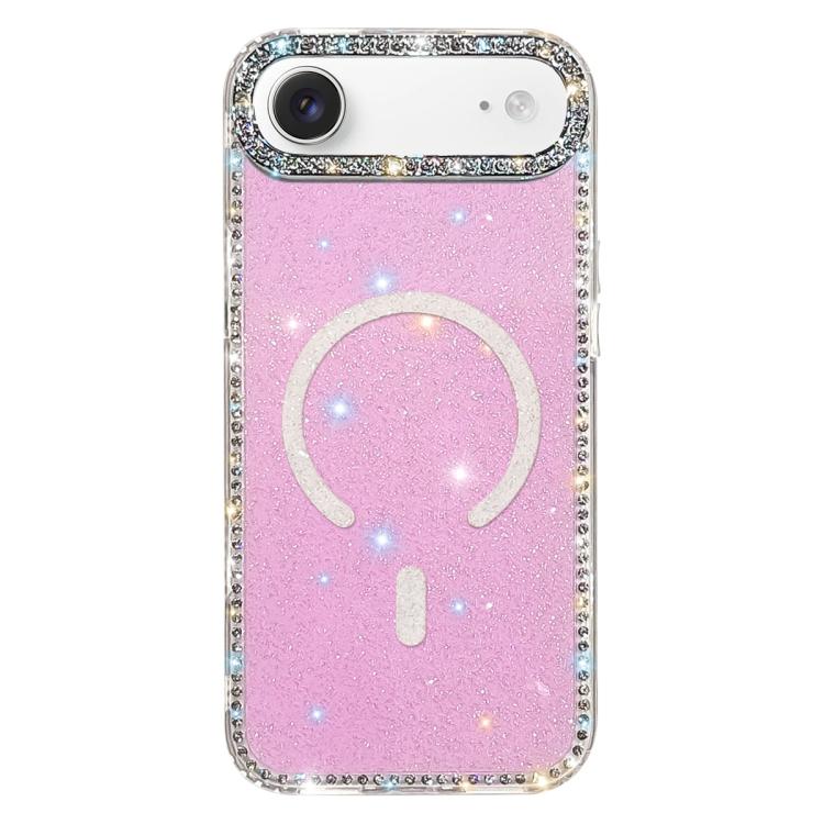 ラインストーン両面IMD PCハイブリッドTPU磁気スマホケース、iPhone 17 Pro Max用、iPhone 17 Pro用、iPhone 17用、iPhone Air用、iPhone 16 Pro Max用、iPhone 16 Pro用、iPhone 16 Plus用、iPhone 16用