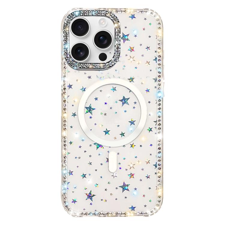 ラインストーン両面IMD PCハイブリッドTPU磁気スマホケース、iPhone 17 Pro Max用、iPhone 17 Pro用、iPhone 17用、iPhone Air用、iPhone 16 Pro Max用、iPhone 16 Pro用、iPhone 16 Plus用、iPhone 16用
