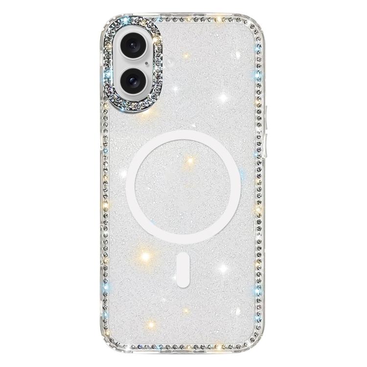ラインストーン両面IMD PCハイブリッドTPU磁気スマホケース、iPhone 17 Pro Max用、iPhone 17 Pro用、iPhone 17用、iPhone Air用、iPhone 16 Pro Max用、iPhone 16 Pro用、iPhone 16 Plus用、iPhone 16用