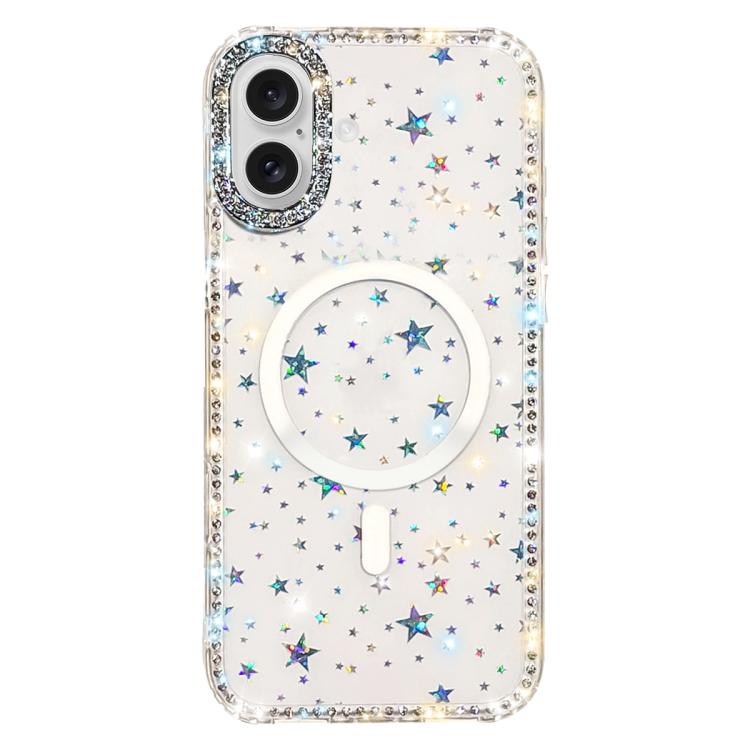 ラインストーン両面IMD PCハイブリッドTPU磁気スマホケース、iPhone 17 Pro Max用、iPhone 17 Pro用、iPhone 17用、iPhone Air用、iPhone 16 Pro Max用、iPhone 16 Pro用、iPhone 16 Plus用、iPhone 16用