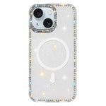 ラインストーン両面IMD PCハイブリッドTPU磁気スマホケース、iPhone 15 Pro Max用、iPhone 15 Pro用、iPhone 15用、iPhone 14用、iPhone 14 Pro用、iPhone 14 Pro Max用、iPhone 13 Pro Max用、iPhone 13 Pro用