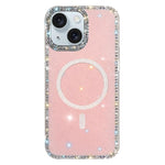 ラインストーン両面IMD PCハイブリッドTPU磁気スマホケース、iPhone 15 Pro Max用、iPhone 15 Pro用、iPhone 15用、iPhone 14用、iPhone 14 Pro用、iPhone 14 Pro Max用、iPhone 13 Pro Max用、iPhone 13 Pro用