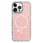ラインストーン両面IMD PCハイブリッドTPU磁気スマホケース、iPhone 15 Pro Max用、iPhone 15 Pro用、iPhone 15用、iPhone 14用、iPhone 14 Pro用、iPhone 14 Pro Max用、iPhone 13 Pro Max用、iPhone 13 Pro用