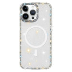 ラインストーン両面IMD PCハイブリッドTPU磁気スマホケース、iPhone 15 Pro Max用、iPhone 15 Pro用、iPhone 15用、iPhone 14用、iPhone 14 Pro用、iPhone 14 Pro Max用、iPhone 13 Pro Max用、iPhone 13 Pro用
