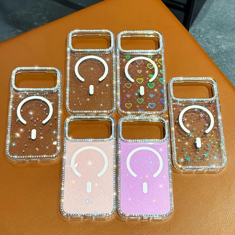 ラインストーン両面IMD PCハイブリッドTPU磁気スマホケース、iPhone 15 Pro Max用、iPhone 15 Pro用、iPhone 15用、iPhone 14用、iPhone 14 Pro用、iPhone 14 Pro Max用、iPhone 13 Pro Max用、iPhone 13 Pro用