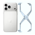フレームレスX字型メタルスマホケース、iPhone 17 Pro Max用、iPhone 17 Pro用