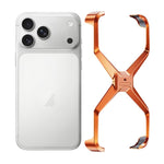 フレームレスX字型メタルスマホケース、iPhone 17 Pro Max用、iPhone 17 Pro用