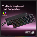ONIKUMA MT603 68キー RGB トリモード マグネティックスイッチ ゲーミングキーボード, MT603