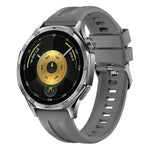 xDfind Silver Buckle Solid Color Silicone Watch Band, For Huawei Watch GT 6 / 5 46mm