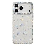 ラインストーン両面IMD PCハイブリッドTPUスマホケース、iPhone 17 Pro Max用、iPhone 17 Pro用、iPhone 17用、iPhone Air用、iPhone 16 Pro Max用、iPhone 16 Pro用、iPhone 16 Plus用、iPhone 16用