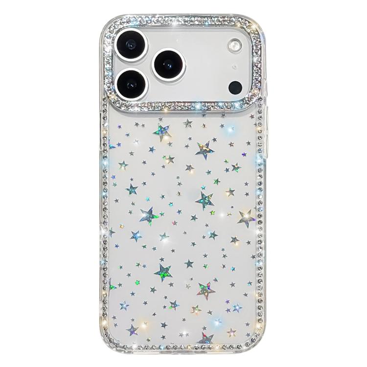 ラインストーン両面IMD PCハイブリッドTPUスマホケース、iPhone 17 Pro Max用、iPhone 17 Pro用、iPhone 17用、iPhone Air用、iPhone 16 Pro Max用、iPhone 16 Pro用、iPhone 16 Plus用、iPhone 16用
