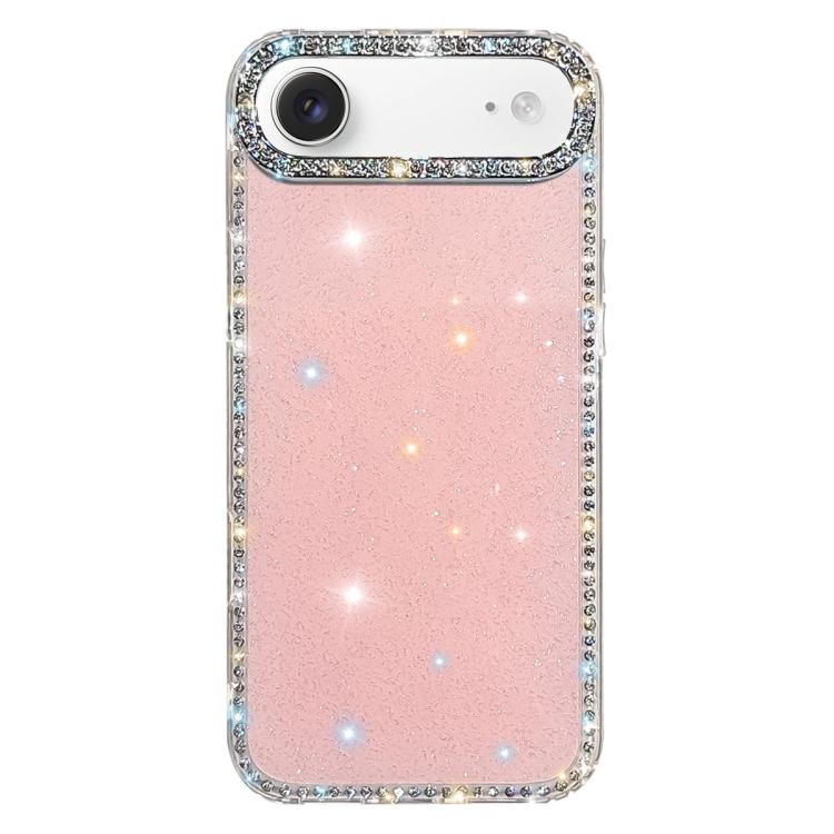 ラインストーン両面IMD PCハイブリッドTPUスマホケース、iPhone 17 Pro Max用、iPhone 17 Pro用、iPhone 17用、iPhone Air用、iPhone 16 Pro Max用、iPhone 16 Pro用、iPhone 16 Plus用、iPhone 16用