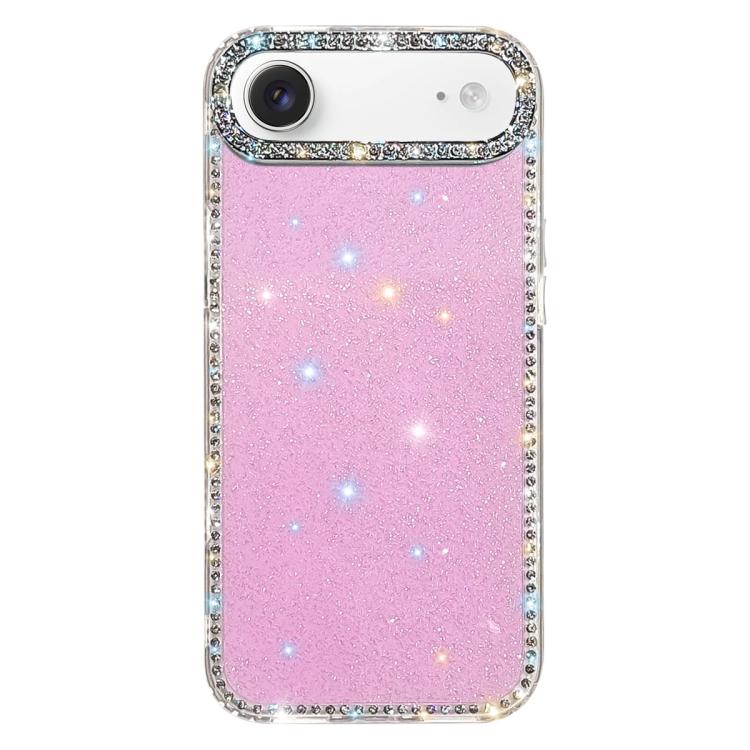 ラインストーン両面IMD PCハイブリッドTPUスマホケース、iPhone 17 Pro Max用、iPhone 17 Pro用、iPhone 17用、iPhone Air用、iPhone 16 Pro Max用、iPhone 16 Pro用、iPhone 16 Plus用、iPhone 16用