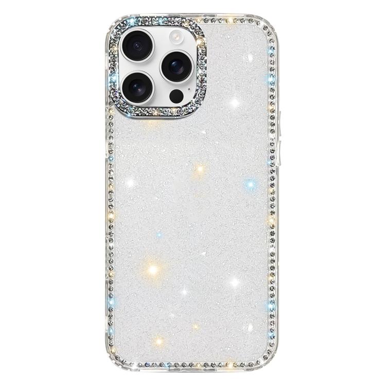 ラインストーン両面IMD PCハイブリッドTPUスマホケース、iPhone 17 Pro Max用、iPhone 17 Pro用、iPhone 17用、iPhone Air用、iPhone 16 Pro Max用、iPhone 16 Pro用、iPhone 16 Plus用、iPhone 16用