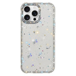 ラインストーン両面IMD PCハイブリッドTPUスマホケース、iPhone 17 Pro Max用、iPhone 17 Pro用、iPhone 17用、iPhone Air用、iPhone 16 Pro Max用、iPhone 16 Pro用、iPhone 16 Plus用、iPhone 16用