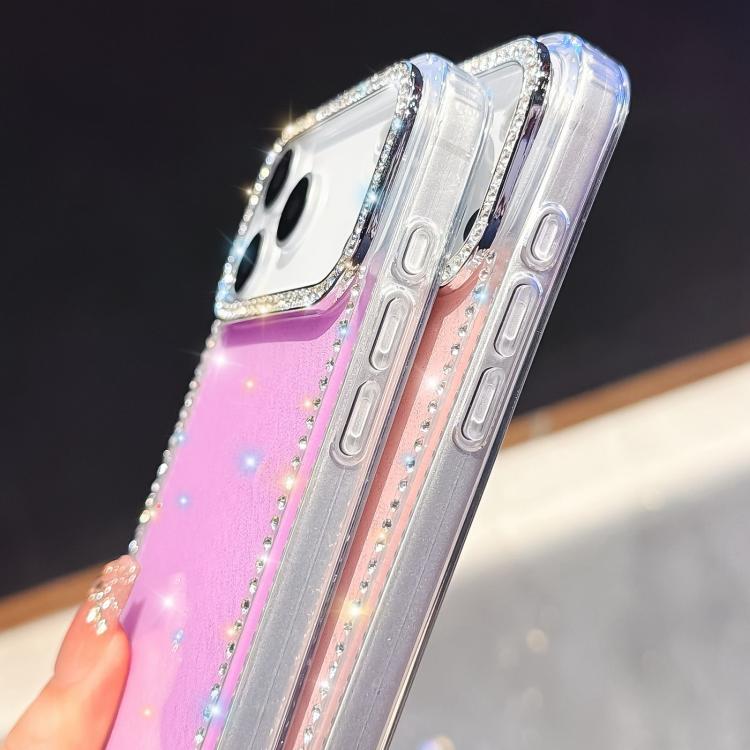 ラインストーン両面IMD PCハイブリッドTPUスマホケース、iPhone 17 Pro Max用、iPhone 17 Pro用、iPhone 17用、iPhone Air用、iPhone 16 Pro Max用、iPhone 16 Pro用、iPhone 16 Plus用、iPhone 16用