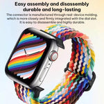 xDfind スライディングバックル ナイロン編み時計バンド、Apple Watch 42 / 44 / 45 / 46 / 49mm用、Apple Watch 38 / 40 / 41 / S11 42mm用