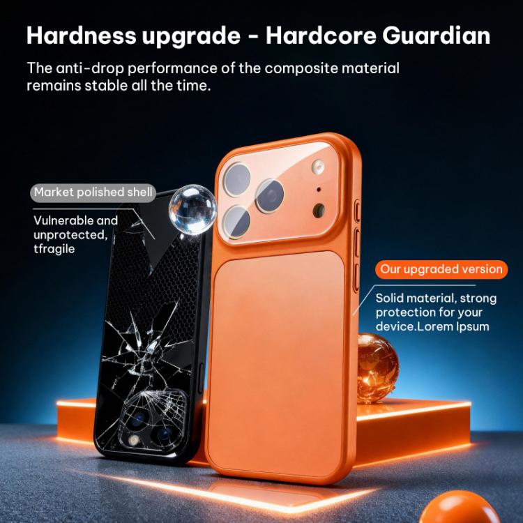 フロストアクリルハイブリッドTPUスマホケース（レンズフィルム付き）、iPhone 17 Pro Max用、iPhone 17 Pro用