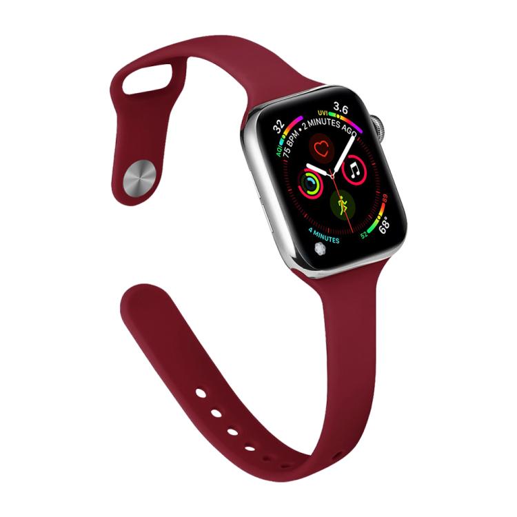 xDfind 小さいウエストリバースバックル シリコンウォッチバンド、Apple Watch 38 / 40 / 41 / S11 42mm用